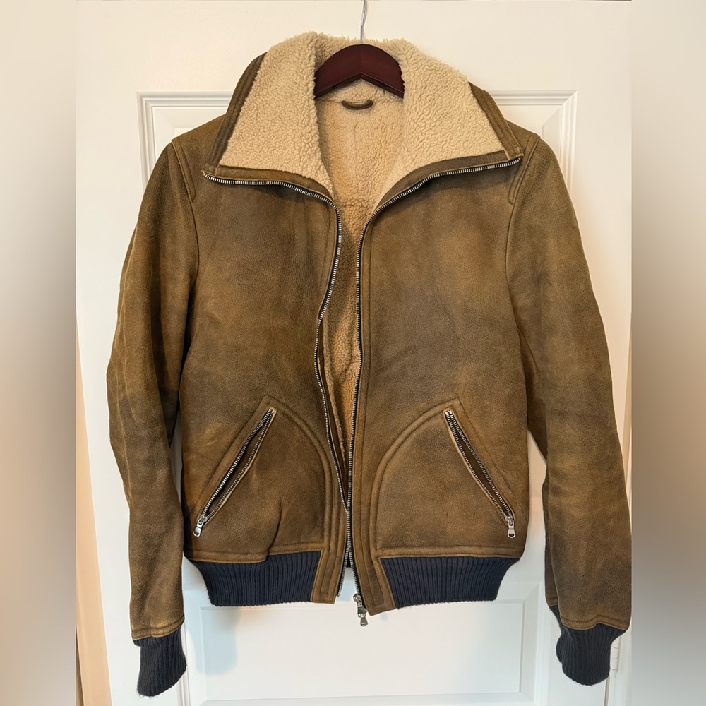 Dacufe Shearling Leather Jacket